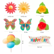 Décoration de cupcake "Happy Birthday