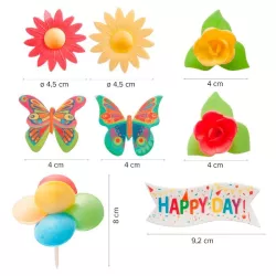 Cupcake Dekoration "Happy Birthday"