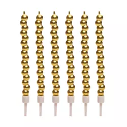 Bubble candles gold