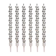 Bubble candles silver