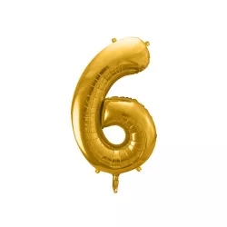 Large 6 Foil Balloon Gold