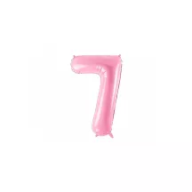 Foil balloon pink, number 7 – 86 cm