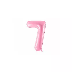Palloncino foil rosa, numero 7 – 86 cm