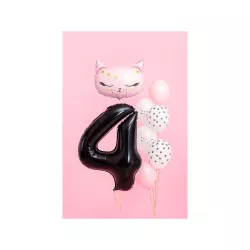 Palloncino foil nero, numero 4 – 86 cm