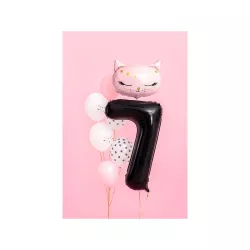 Foil balloon black, number 7 – 86 cm