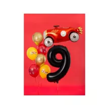 Foil balloon black, number 9 – 86 cm