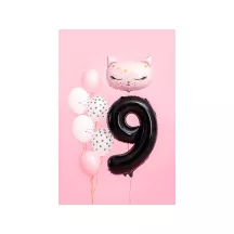 Foil balloon black, number 9 – 86 cm