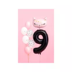 Foil balloon black, number 9 – 86 cm