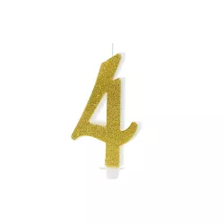 Candles Gold - Number: 4 - Selection of the Number