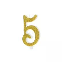 Candele Oro - Numero: 5 - Scelta del Numero
