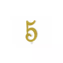 Candele Oro - Numero: 5 - Scelta del Numero