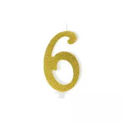 Candles Gold - Number: 6 - Selection of the Number