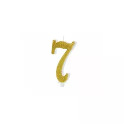 Candles Gold - Number: 7 - Selection of the Number