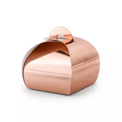 Small boxes for treats in cardboard - Choose the colour: Pink Gold