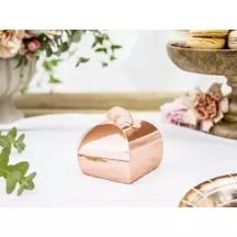 Small boxes for treats in cardboard - Choose the colour: Pink Gold