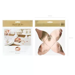 Small boxes for treats in cardboard - Choose the colour: Pink Gold