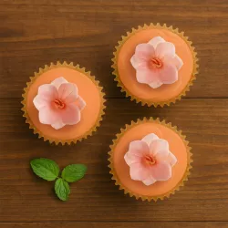 Fleurs en papier comestible, roses
