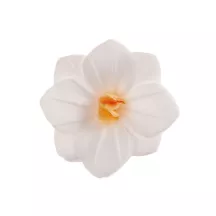 Blüten aus Esspapier, weiss