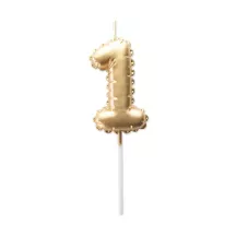 Candela palloncino d'oro numero 1