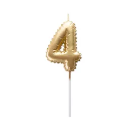 Candela palloncino d'oro numero 4