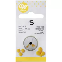 Round decorating tips Wilton - Tip aperture: 4 mm