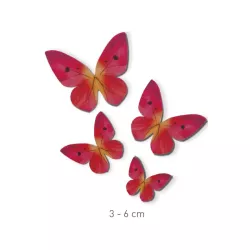 Farfalle di carta commestibile rosa