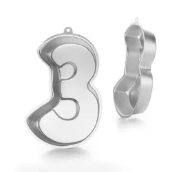 Numbered cake mould - Number: 3