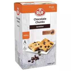 RUF Chocolate Chunks Zartbitter 1 kg – kräftiger Schokoladengeschmack für Ihr Gebäck | Cakelicious