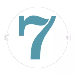Schablone - Zahl: 7
