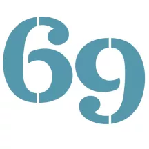 Pochoir - Chiffre: 6 / 9