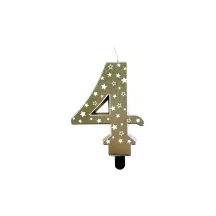 Stelle dorate a candela - numero a scelta