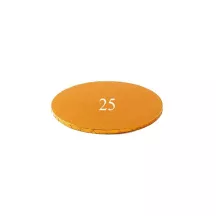 Orange cake board - Cake board shape: round 25 cm