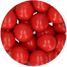 130 g di perle croccanti di cioccolato rosso