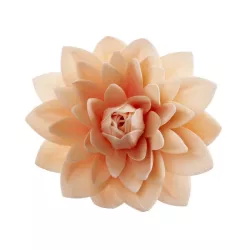 Large dahlia made of edible paper, pastel