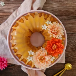 Lotus flowers made from edible paper