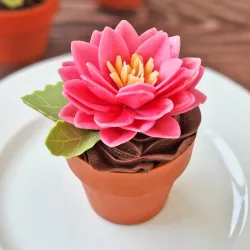 Fleurs de lotus en papier comestible