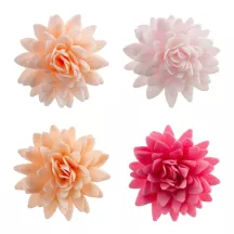 Chrysanthèmes en papier à manger Ø 5.5 cm, colorés