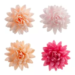 Chrysanthèmes en papier à manger Ø 5.5 cm, colorés