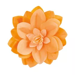 Large water lily made of edible paper, orange