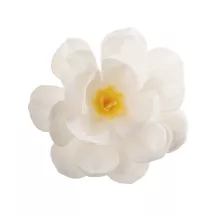 White flower made of edible paper, Ø 12 cm