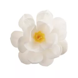 White flower made of edible paper, Ø 12 cm