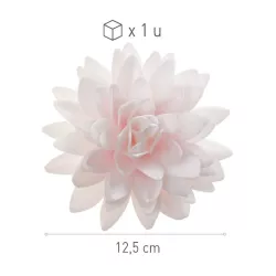 Large chrysanthemum made of edible paper, pink