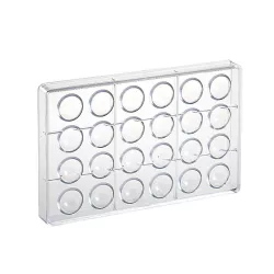 Praline mold hemisphere Ø 3 cm 24 pieces