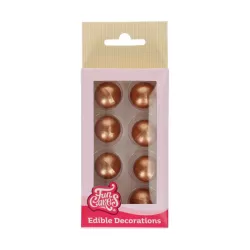 8 Boules en chocolat bronze