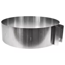 Städter Adjustable cake ring 15–30 cm, 9 cm high – professional baking ring for tall cakes | Cakelicious