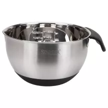 Mixing Bowl 16 cm Stainless Steel with Handle and Silicone Base – for Creams, Icings and Bain-Marie | Cakelicious