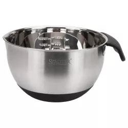 Bol mélangeur 16 cm en inox avec anse et fond en silicone – pour crèmes, glaçages et bain-marie | Cakelicious