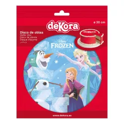 Frozen edible paper disk with Olaf