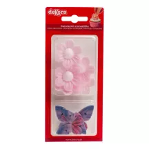 Farfalle e fiori di carta commestibili - DeKora