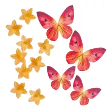 Farfalle e fiori di carta commestibili - Mangiare Sanguinare